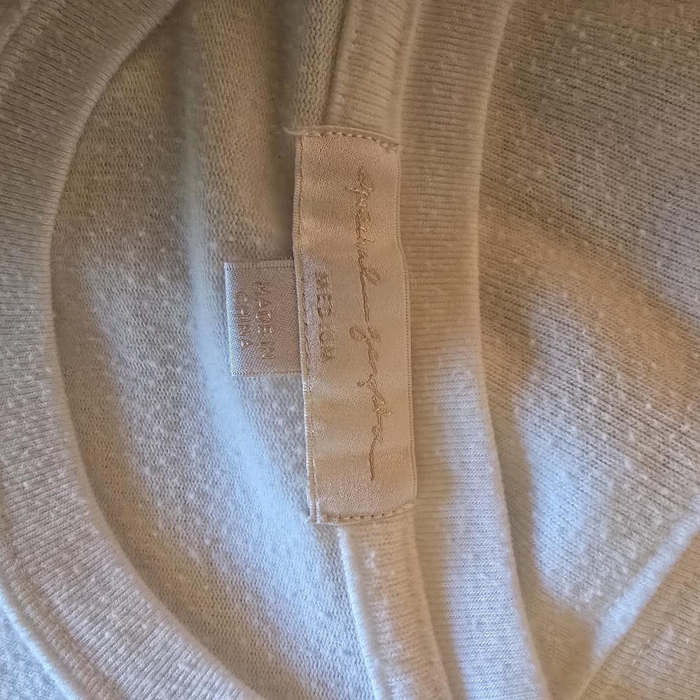 Spiritual Gangster Sweater Medium Shine Your Light White Ivory Blue - Picture 9 of 10